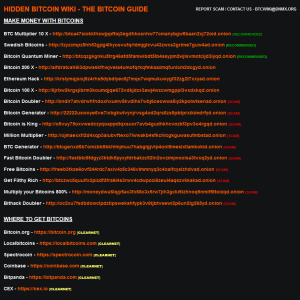 Hidden Bitcoin Wiki